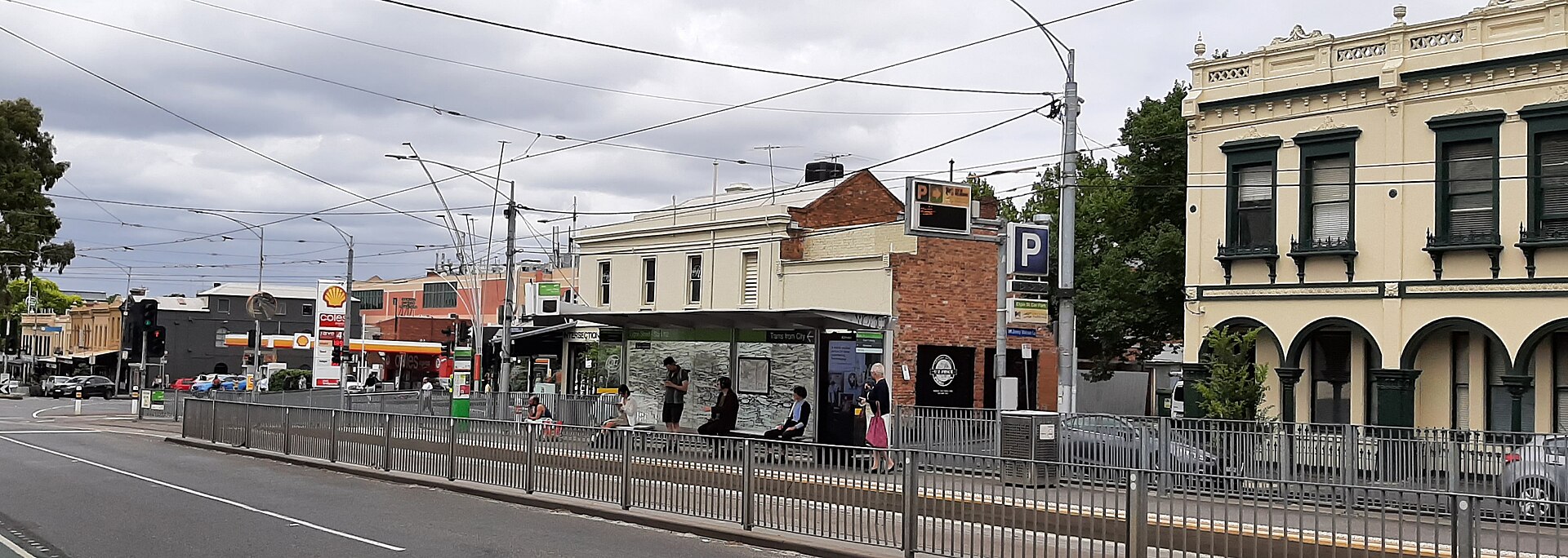 Lygon Street and Elgin Street in Carlton Victoria
